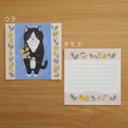 Postal+memo set #15 Tuxedo cat - Imagen 3
