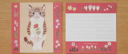 Postal+memo set #08 Pheasant white - Imagen 5
