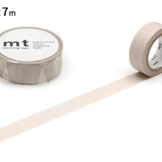 cinta de washi mt 15mm x 7m color sólido - pastel cocoa