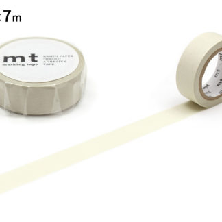 cinta de washi mt 15mm x 7m color sólido - pastel ivory