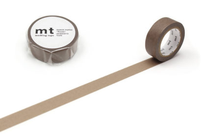 cinta de washi mt 15mm x 7m color sólido - greige