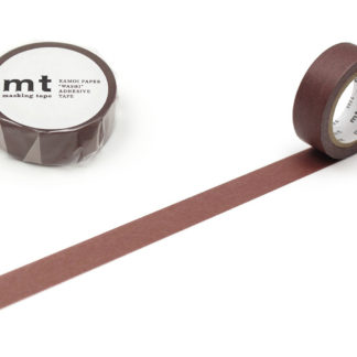 cinta de washi mt 15mm x 7m color sólido - grayish red