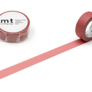 cinta de washi mt 15mm x 7m color sólido - smoky pink