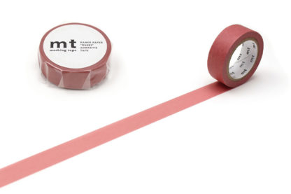cinta de washi mt 15mm x 7m color sólido - smoky pink