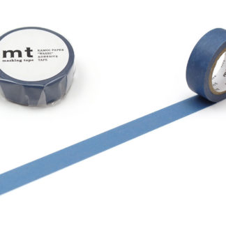cinta de washi mt 15mm x 7m color sólido - smoky blue
