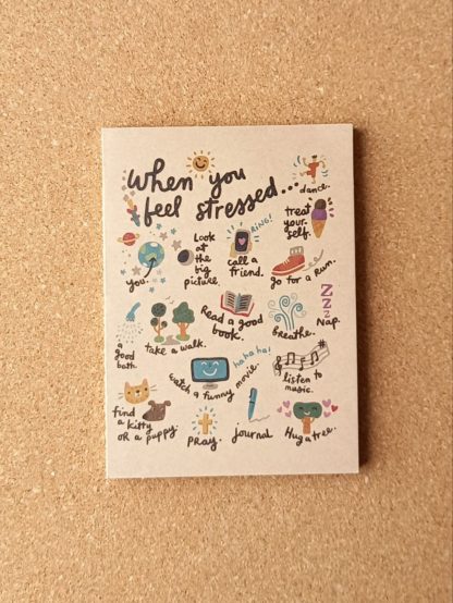 cuaderno ecológico - Dear Me Notebook - When You Feel Stressed