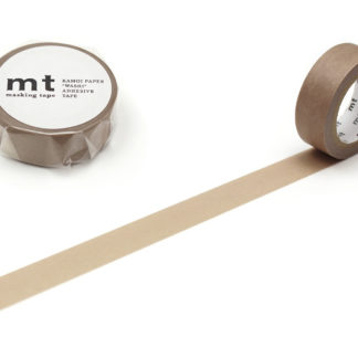 cinta de washi mt 15mm x 7m color sólido - smoky beige
