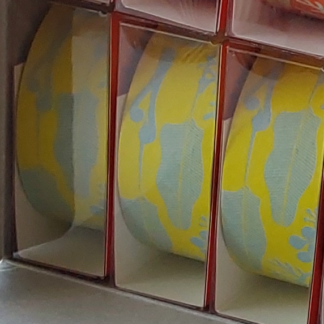 Cinta decorativo papel japonés Yuzen - Garden - amarillo