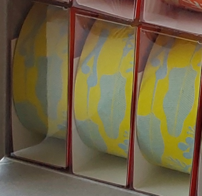 Cinta decorativo papel japonés Yuzen - Garden - amarillo