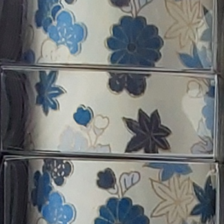 Cinta decorativo papel japonés Yuzen - chic - azul