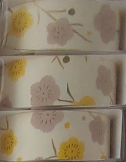 Cinta decorativo papel japonés Yuzen - chic - sakura - amarillo