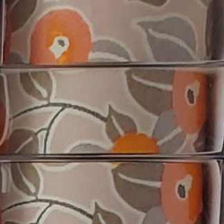 Cinta decorativo papel japonés Yuzen - chic - flor - naranja