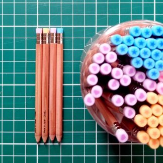 Lapiz grafito mini delgado HB corto 9cm