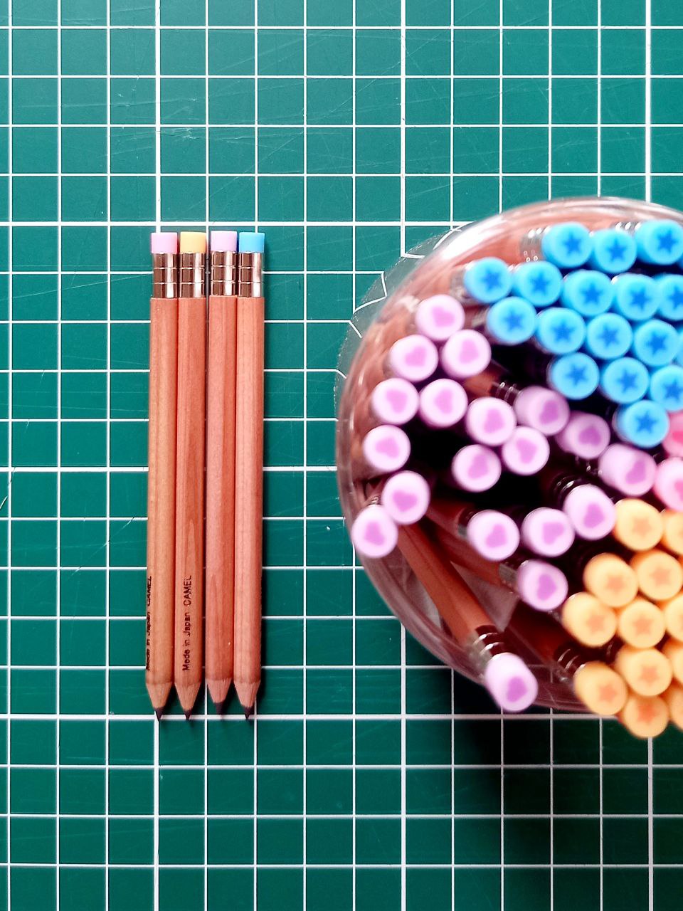 Lapiz grafito mini delgado HB corto 9cm