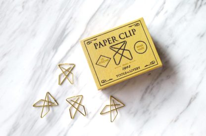 clips de papel metálico dorado - diseño vintage - Imagen 6