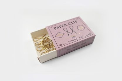 clips de papel metálico dorado - diseño vintage - Imagen 8