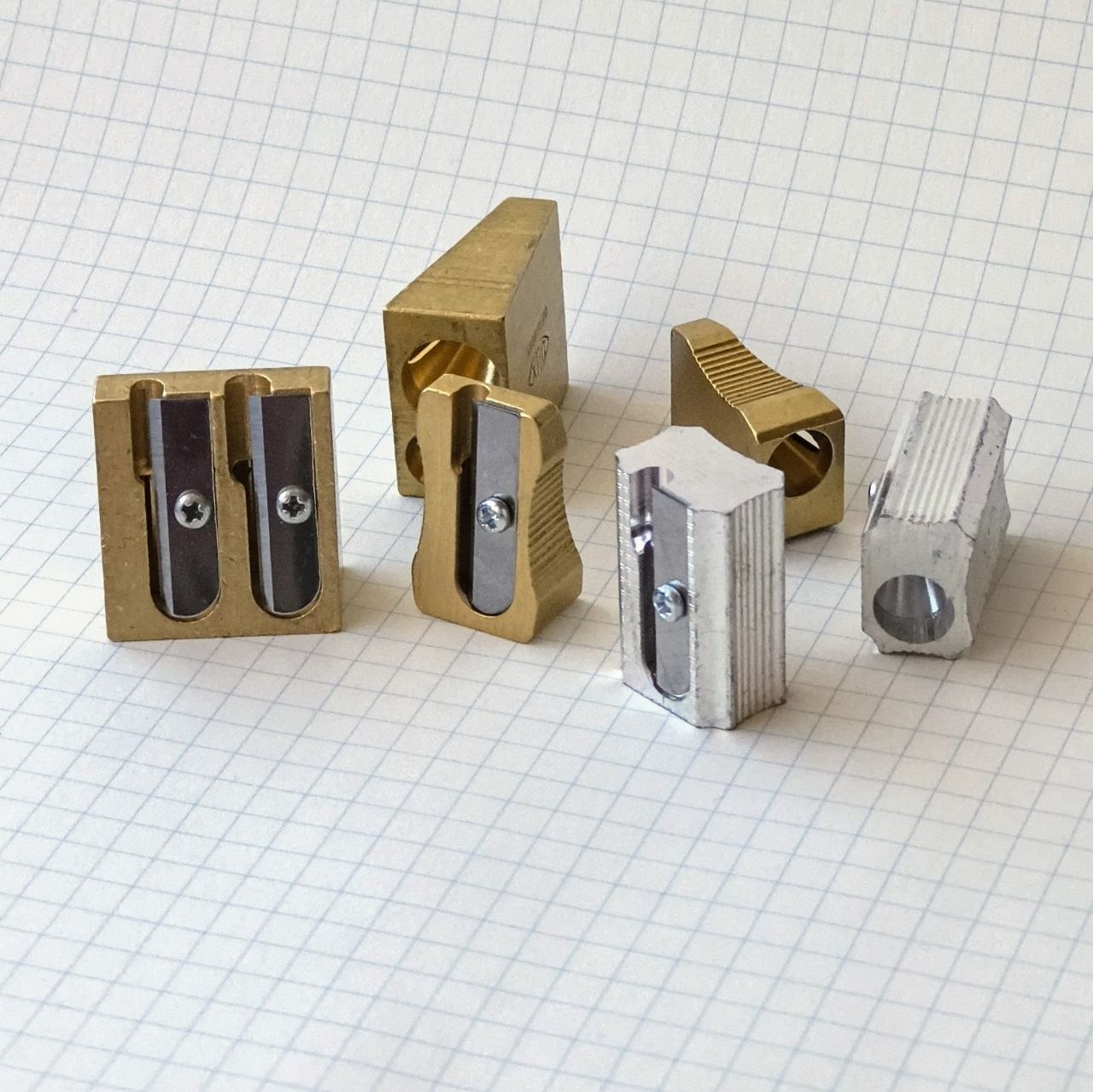 Sacapuntas metálica single - brass - Imagen 6