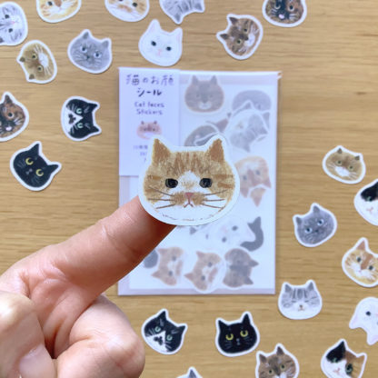 set de stickers - carita de gatos - Imagen 11