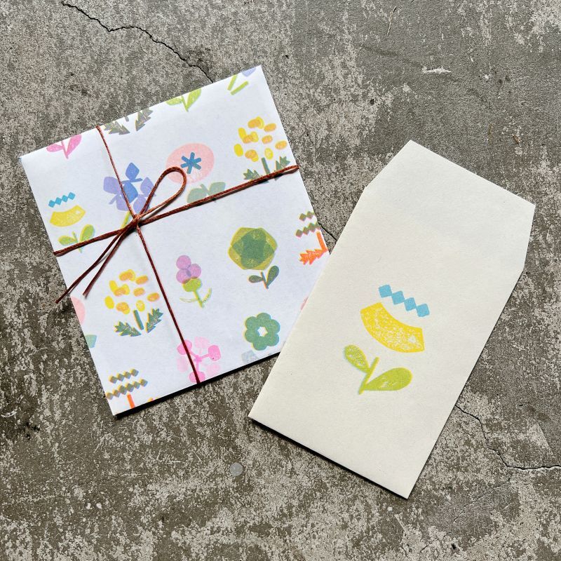 Exclusivo - bolsa de papel de regalo floral Hana - Imagen 2