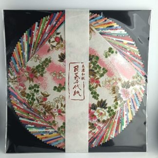 Set de Washi Chiyogami y Mino 15x15cm - 40 hojas