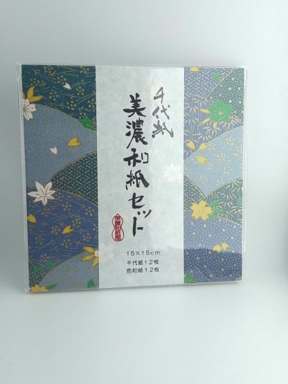Set de Washi Chiyogami y Mino 15x15cm - 24 hojas - Imagen 6