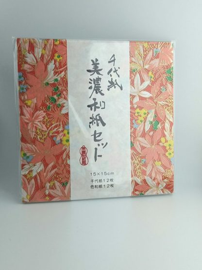 Set de Washi Chiyogami y Mino 15x15cm - 24 hojas - Imagen 5
