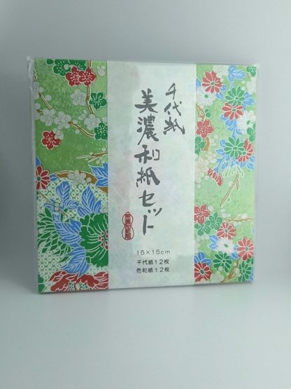 Set de Washi Chiyogami y Mino 15x15cm - 24 hojas - Imagen 4