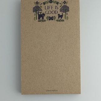 bloc de nota ecológico – Life is Good