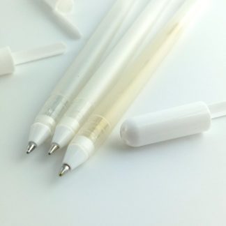 Lapiz con tinta gel blanca o metálica