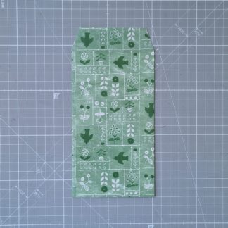 sobres noshi - bordados de lineas y flores