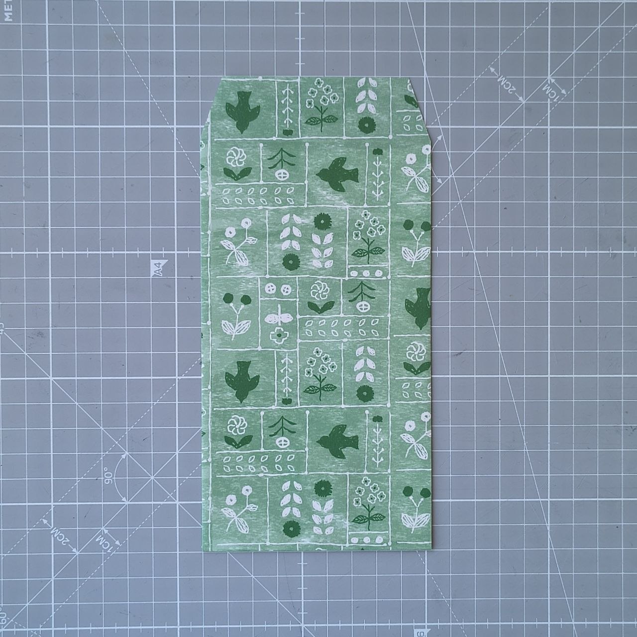 sobres noshi - bordados de lineas y flores