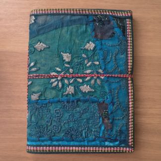 Diario A5 con tapa de tela reciclado